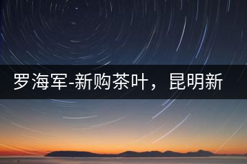 羅海軍-新購茶葉，昆明新購商貿(mào)有限公司總經(jīng)理