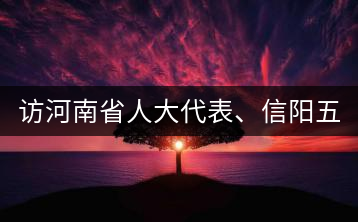 訪河南省人大代表、信陽五岳集團董事長胡鎮(zhèn)——茶鄉(xiāng)亦飄茶油香