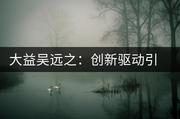 大益吳遠(yuǎn)之：創(chuàng)新驅(qū)動(dòng)引領(lǐng)企業(yè)發(fā)展