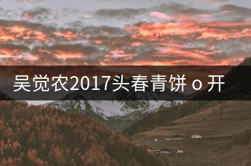 吳覺農(nóng)2017頭春青餅 o 開湯分享
