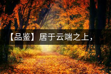 【品鑒】居于云端之上，把歲月“熟”透