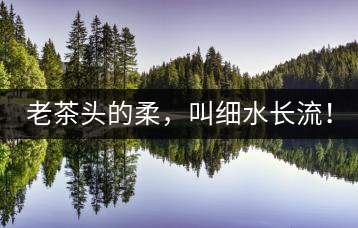 老茶頭的柔，叫細(xì)水長流！