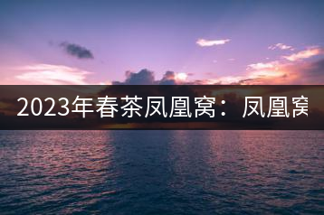 2023年春茶鳳凰窩：鳳凰窩（1號）20000-25000元／公斤；鳳凰窩（2號）2000-3000元／公斤；古樹：3000-5000元／公斤；鳳凰山混采古樹茶1000-2000元／公斤；鳳凰山精選古樹茶3000-5000元／公斤