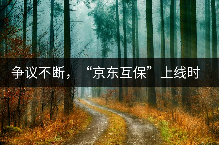 爭(zhēng)議不斷，“京東互保”上線時(shí)間未定