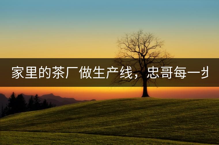 家里的茶廠做生產(chǎn)線，忠哥每一步都親自做，每個(gè)步驟...家里的茶廠做生產(chǎn)線，忠哥每一步都親自做，每個(gè)步驟都非常嚴(yán)謹(jǐn)！
