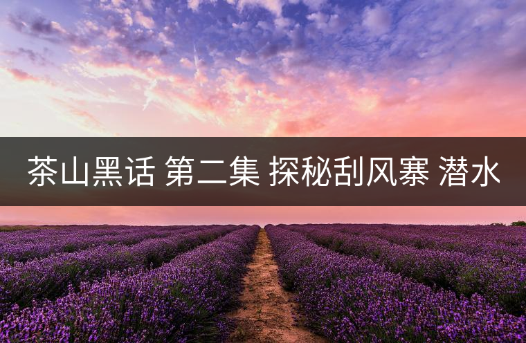 茶山黑話 第二集 探秘刮風(fēng)寨 潛水打魚 野菜充饑 你向往嗎？