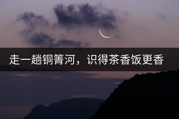 走一趟銅箐河，識得茶香飯更香走一趟銅箐河，識得茶香飯更香