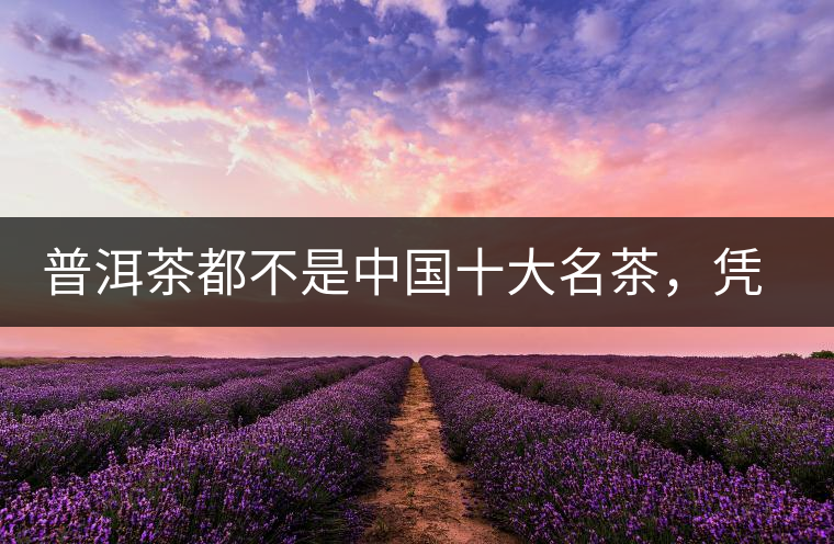 普洱茶都不是中國(guó)十大名茶，憑什么還是“可以喝的古董”