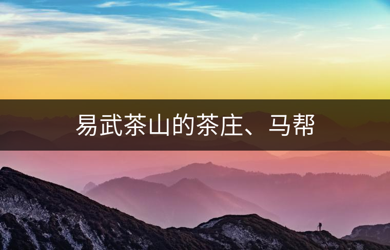 易武茶山的茶莊、馬幫