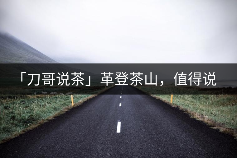 「刀哥說茶」革登茶山，值得說道的那些事