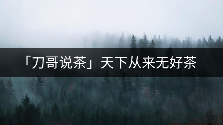 「刀哥說(shuō)茶」天下從來(lái)無(wú)好茶 「刀哥說(shuō)茶」天下從來(lái)無(wú)好茶