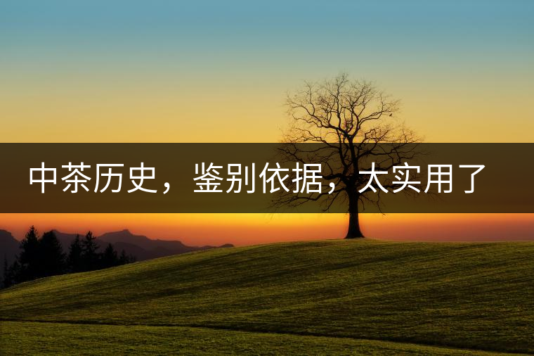 中茶歷史，鑒別依據(jù)，太實用了中茶歷史，鑒別依據(jù)，太實用了