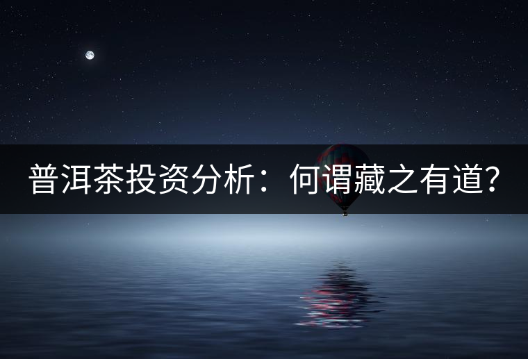 普洱茶投資分析：何謂藏之有道？