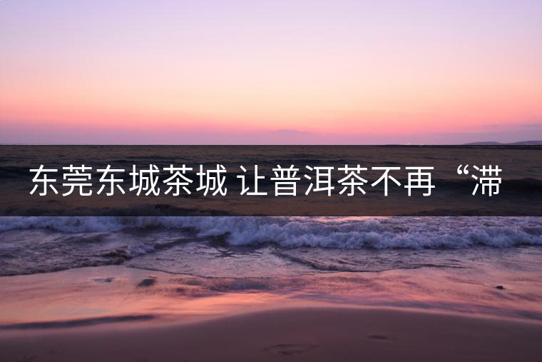 東莞東城茶城 讓普洱茶不再“滯脹” 東莞東城茶城 讓普洱茶不再“滯脹”