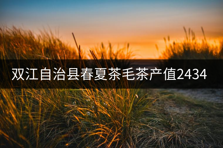雙江自治縣春夏茶毛茶產(chǎn)值243465.12萬元，平均價(jià)穩(wěn)居全市版首