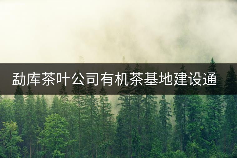 勐庫茶葉公司有機(jī)茶基地建設(shè)通過市級鑒定
