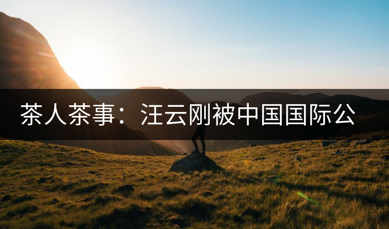 茶人茶事：汪云剛被中國國際公共關(guān)系聯(lián)合會聘為專家顧問