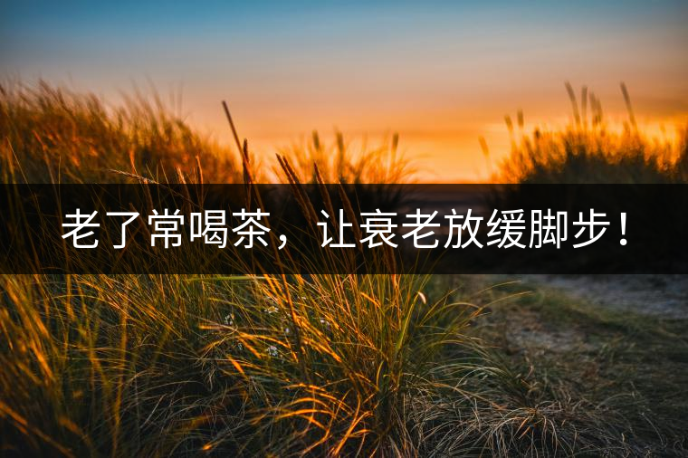 老了常喝茶，讓衰老放緩腳步！