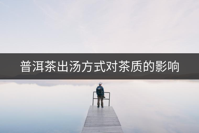 普洱茶出湯方式對茶質的影響