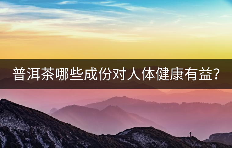 普洱茶哪些成份對(duì)人體健康有益？