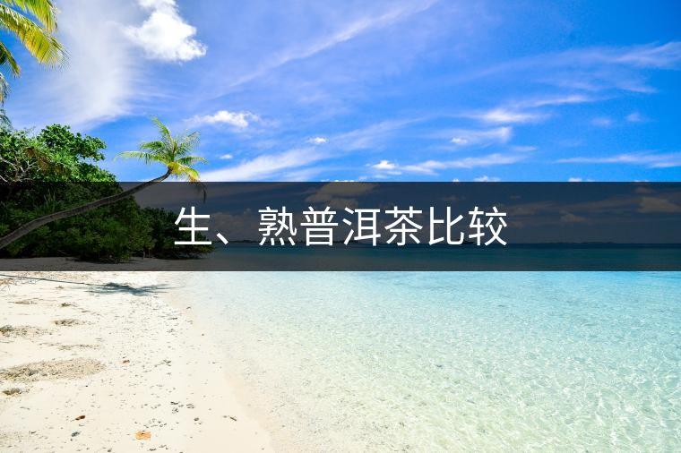 生、熟普洱茶比較