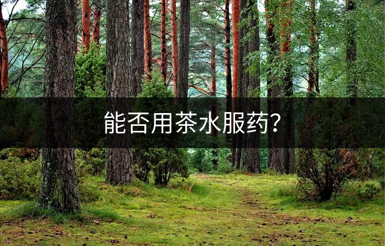 能否用茶水服藥？