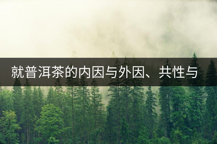 就普洱茶的內(nèi)因與外因、共性與個性復(fù)茶友
