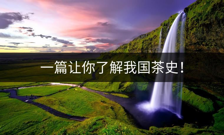 一篇讓你了解我國(guó)茶史！