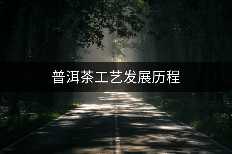 普洱茶工藝發(fā)展歷程