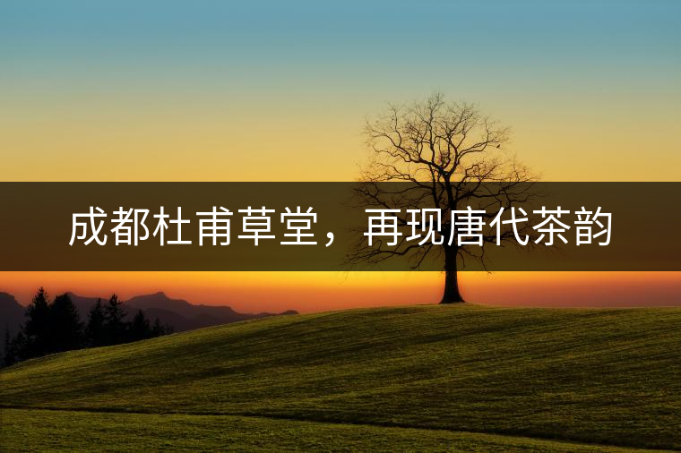 成都杜甫草堂，再現(xiàn)唐代茶韻