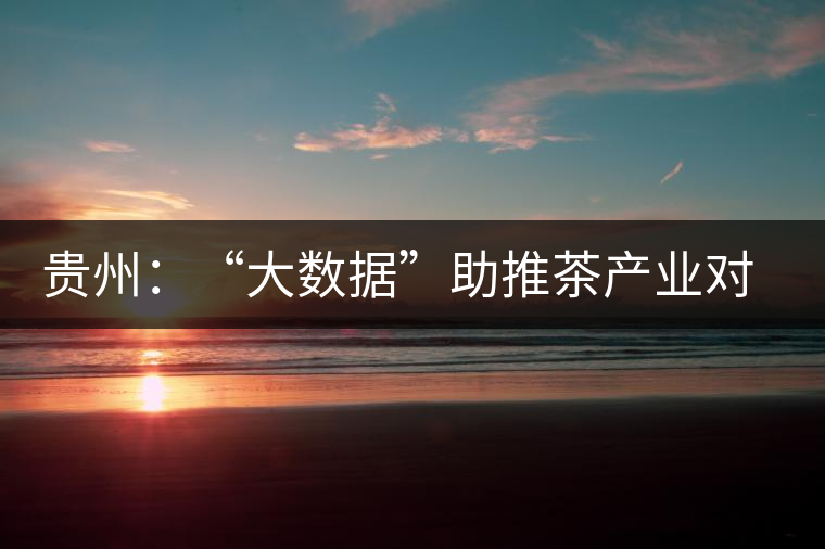 貴州:“大數(shù)據(jù)”助推茶產(chǎn)業(yè)對接資本市場 貴州:“大數(shù)據(jù)”助推茶產(chǎn)業(yè)對接資本市場