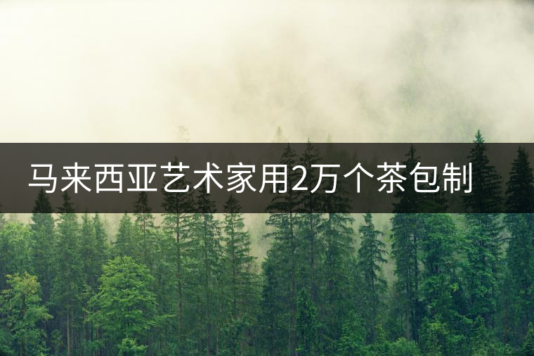 馬來(lái)西亞藝術(shù)家用2萬(wàn)個(gè)茶包制作出“送茶男子”畫(huà)像
