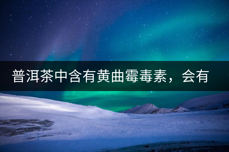 普洱茶中含有黃曲霉毒素，會有致癌的危險？終于有明確的答案了
