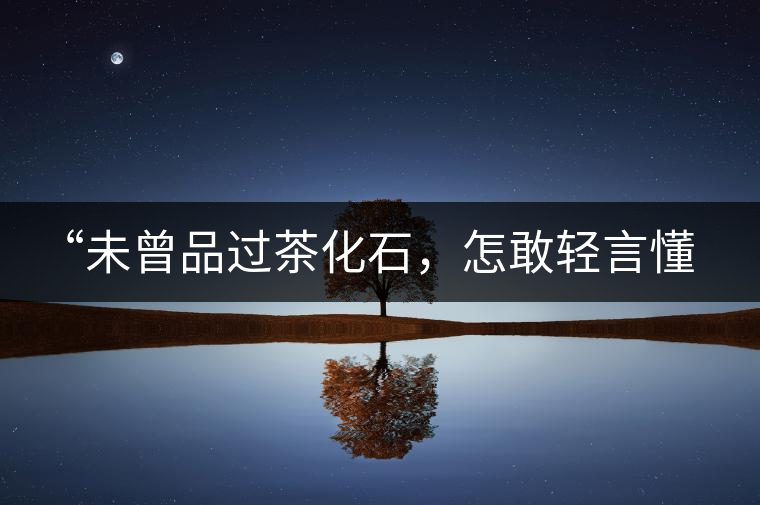 “未曾品過(guò)茶化石，怎敢輕言懂普洱？”