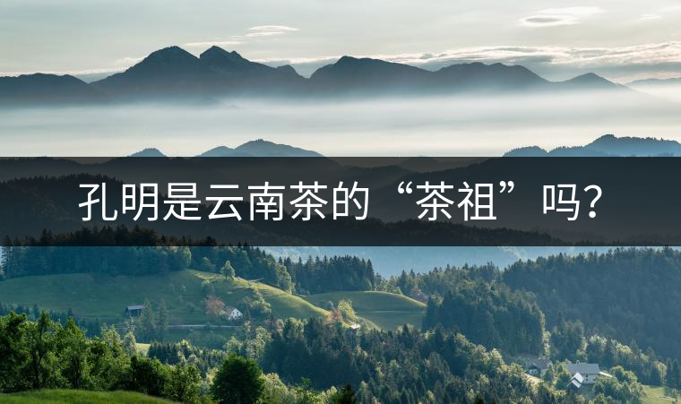 孔明是云南茶的“茶祖”嗎？
