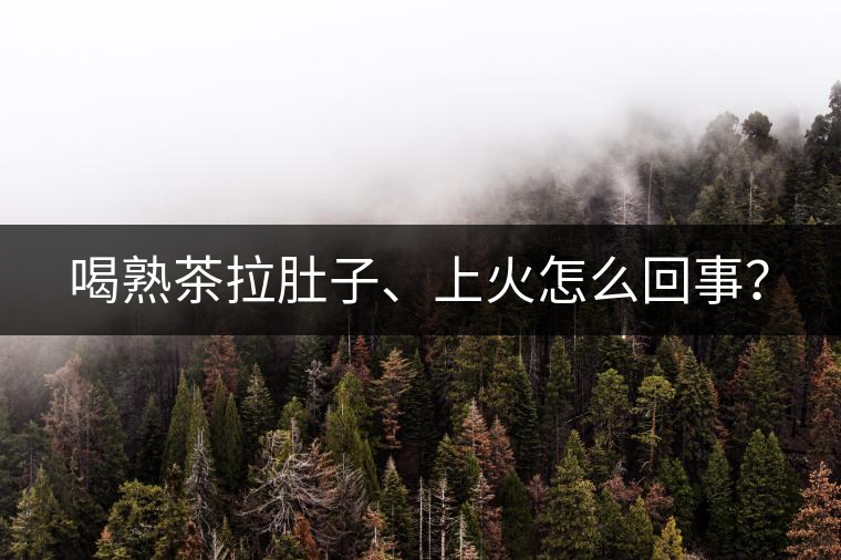 喝熟茶拉肚子、上火怎么回事？