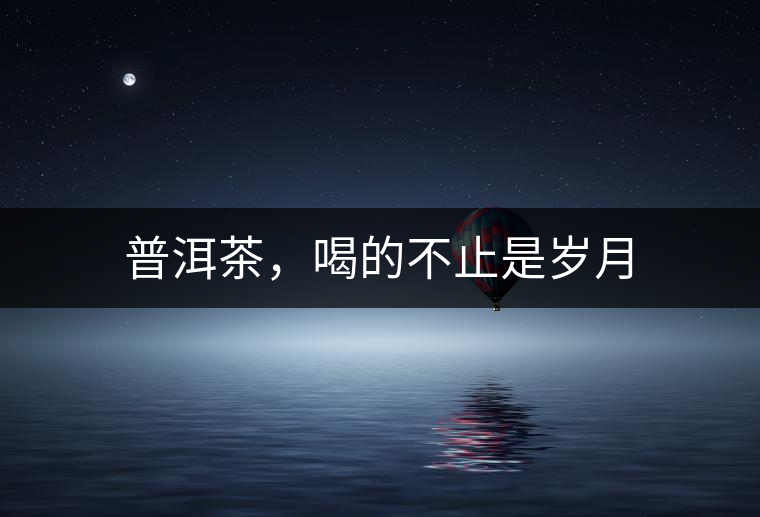 普洱茶，喝的不止是歲月