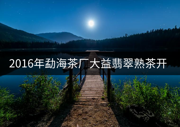 2016年勐海茶廠大益翡翠熟茶開湯品鑒 2016年勐海茶廠大益翡翠熟茶開湯品鑒