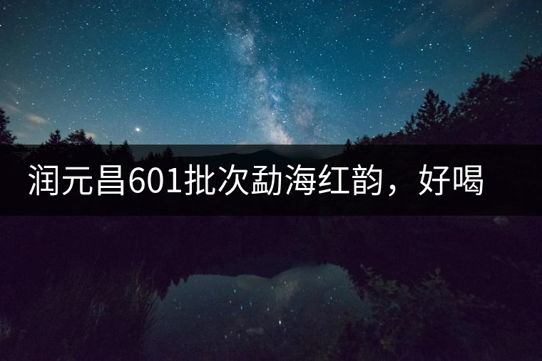 潤(rùn)元昌601批次勐海紅韻，好喝不貴的口糧熟茶