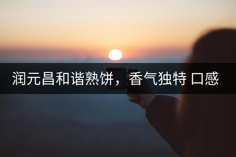 潤元昌和諧熟餅，香氣獨特 口感厚實