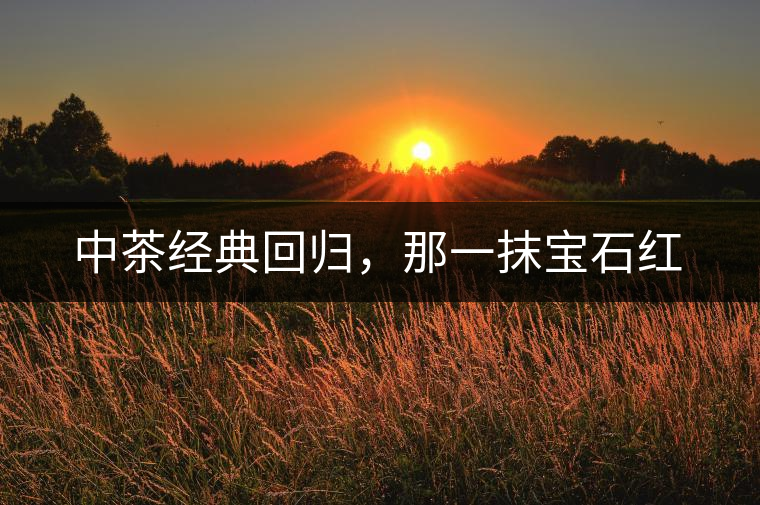 中茶經(jīng)典回歸，那一抹寶石紅