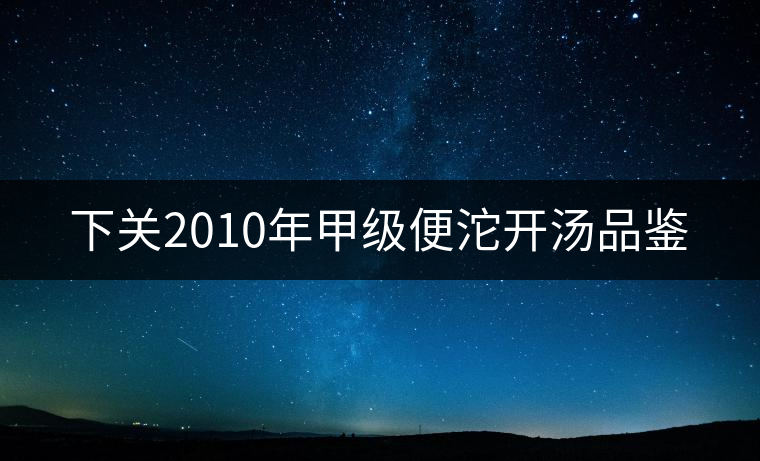 下關(guān)2010年甲級(jí)便沱開湯品鑒 下關(guān)2010年甲級(jí)便沱開湯品鑒