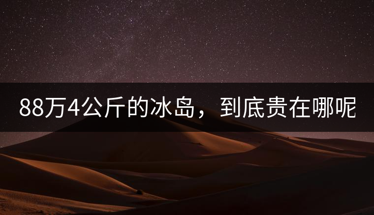 88萬4公斤的冰島，到底貴在哪呢？