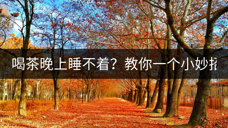 喝茶晚上睡不著？教你一個(gè)小妙招！