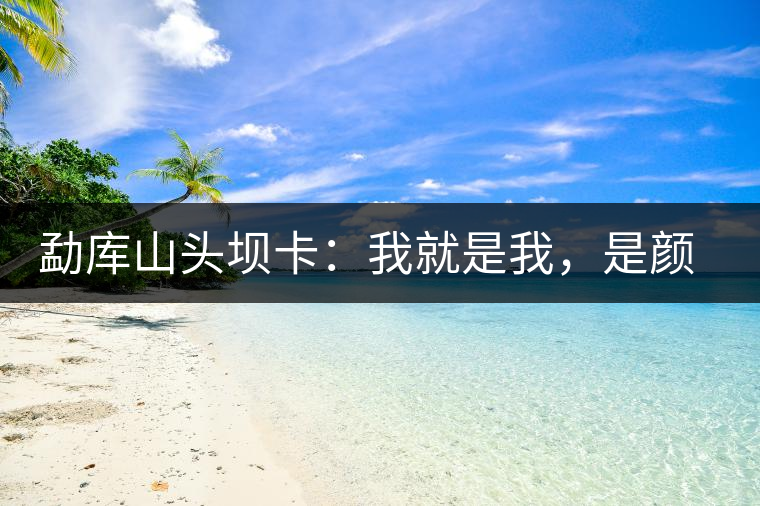 勐庫山頭壩卡：我就是我，是顏色不一樣的煙火