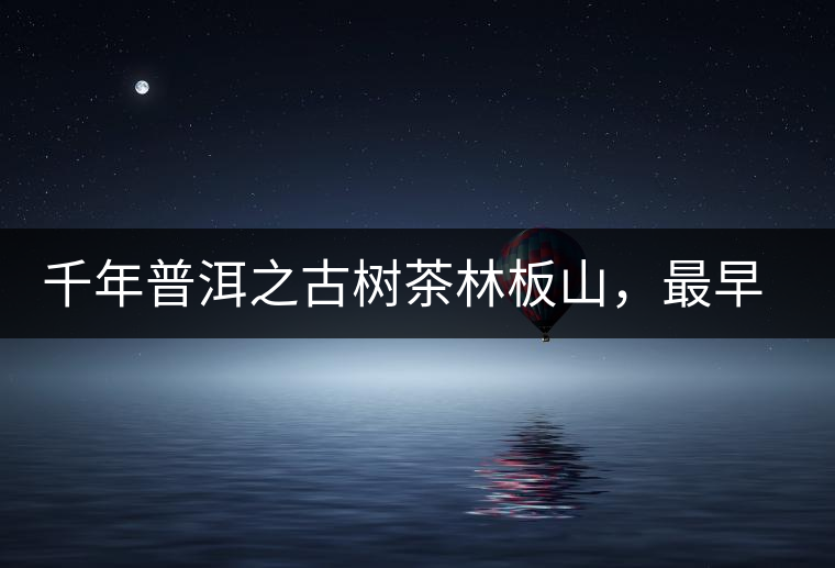 千年普洱之古樹茶林板山，最早的貢茶產(chǎn)地和皇家茶園