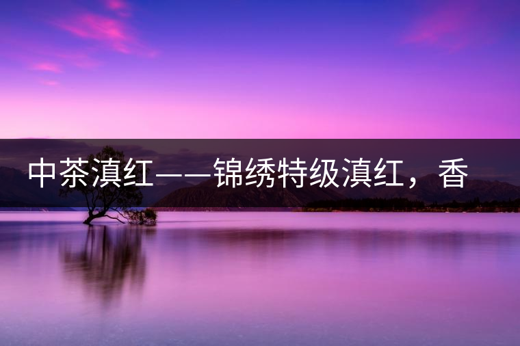 中茶滇紅——錦繡特級(jí)滇紅，香甜高揚(yáng)滋味鮮爽