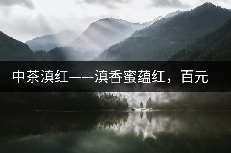 中茶滇紅——滇香蜜蘊(yùn)紅，百元級(jí)口糧好茶