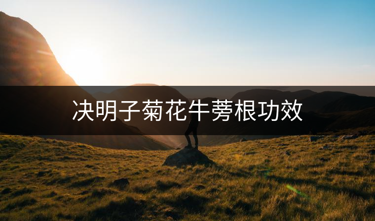 決明子菊花牛蒡根功效 決明子菊花牛蒡根功效