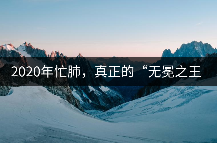 2020年忙肺，真正的“無(wú)冕之王”！-易武中聘號(hào)